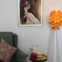 Timber Tripod Floor Lamp Stand Teak Wood- Home Decor