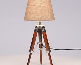 Antique Designe Tripod 31'' H Table Lamp with Empire Shade