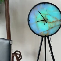 British Royal Master Searchlight Wood Tripod Floor Lamp