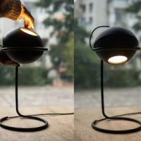 Axis Crafts Royal Designer Searchlight Black Modern Tripod Table Lamp