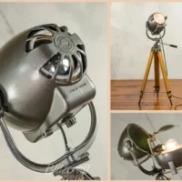Axis Crafts Royal Marine Tripod Floor Lamp Vintage Studio Light
