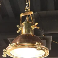 Designer Industrial Pendant Light Hanging Lamp Set of 2 by Axis Crafts