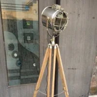 Royal Marine Tripod Table LAMP Aluminum