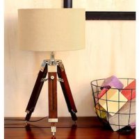 Tripod Table Lamp, Grey Home Decor Floor Lamp