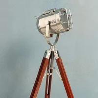 Chrome Designer Royal Modern Tripod Floor Lamp Searchlight for Living Room