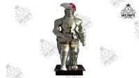 Axiscraft Medieval Knight Suit of Armor 17th Century Combat Full Body Armour Suit Silver