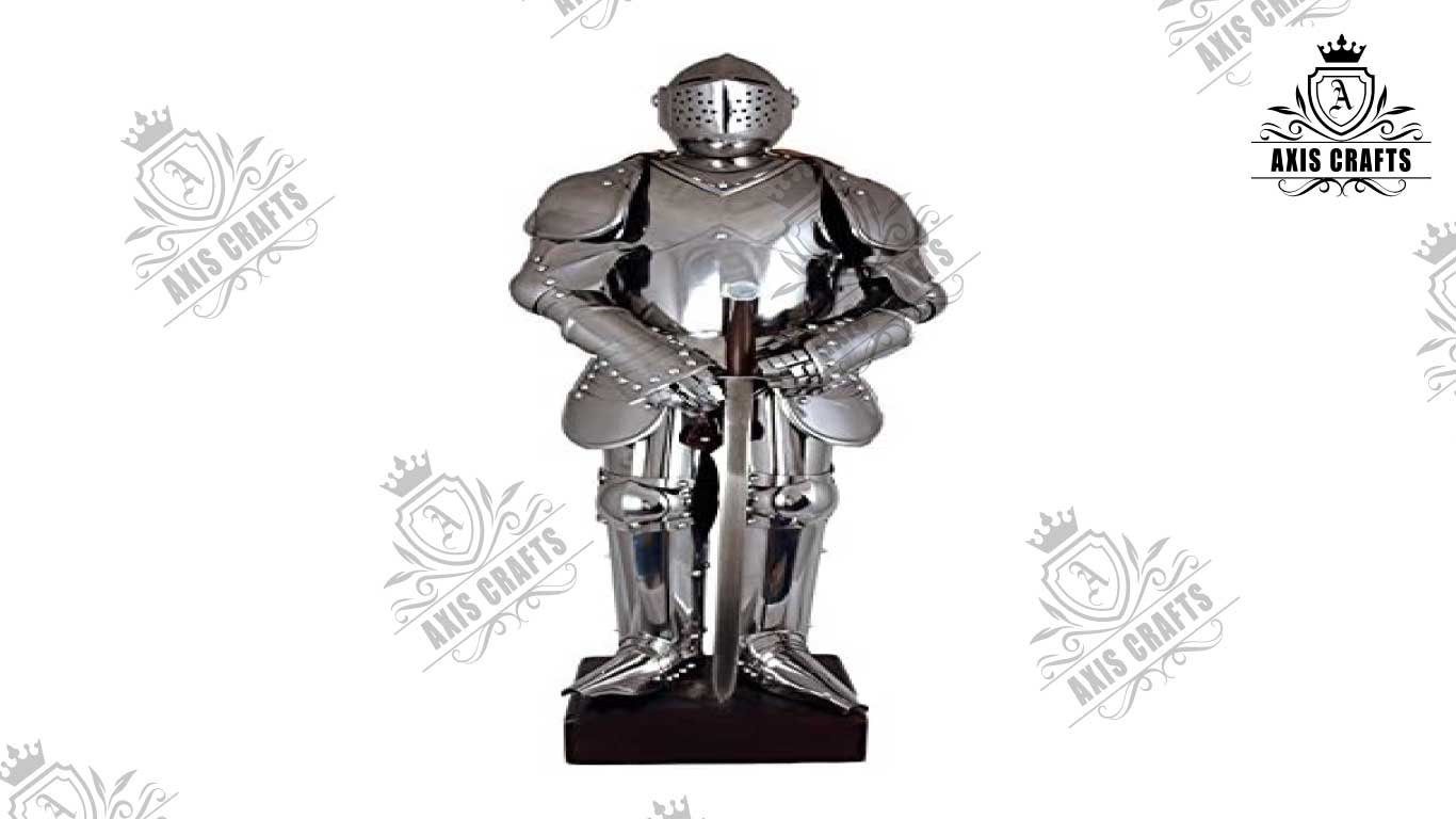 Axiscraft Medieval Armor Wearable Gothic Style Suit of Armor Collectible
