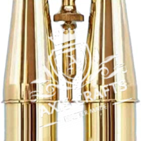 Axiscraft Solid Brass Steampunk Binoculars with Rosewood Tripod Stand