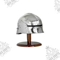 Axiscraft Mini Helmet Medieval Roman Greek Armor Helmet W/Wooden Stand